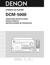 Denon DCM-5000 Owners Manual