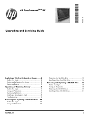 HP TouchSmart 300-1200 Upgrading and Servicing Guide