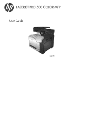 HP LaserJet Pro 500 HP LaserJet Pro 500 color MFP M570 - User Guide