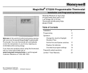 Honeywell CT3200 Owner's Manual