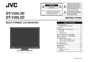 JVC DT-V24L3DU Instruction Manual