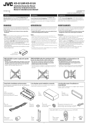JVC G120R Installation Manual