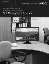 NEC EA245WMi-BK Specification Brochure