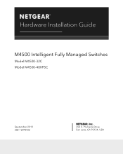 Netgear M4500-48XF8C Hardware Installation Guide