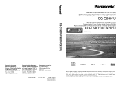 Panasonic CQ-C9801U Auto Radio/cd Deck