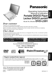 Panasonic DVDLS91 DVDLS91 User Guide