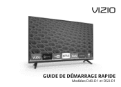 Vizio D40-D1 Quickstart Guide French
