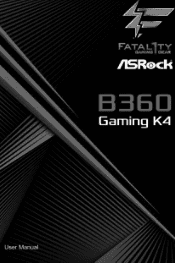 ASRock Fatal1ty B360 Gaming K4 User Manual