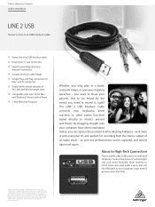 Behringer LINE 2 USB Product Information