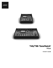 Bose T8S ToneMatch Mixer English Owners Guide