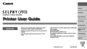 Canon SELPHY CP910 Blue User Guide