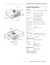 Epson PowerLite500c Product Information Guide
