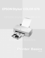Epson Stylus COLOR 670 Special Edition Printer Basics
