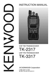 Kenwood TK-3317 Operation Manual