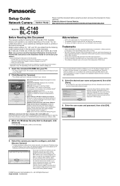 Panasonic BL-C140 Setup Guide