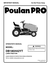 Poulan DB185H42YT User Manual