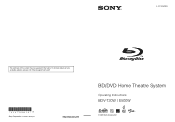 Sony BDVE500W Operating Instructions