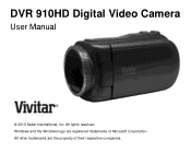 Vivitar DVR 910HD DVR 910 Camera Manual