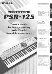 Yamaha PSR-125 Owner's Manual