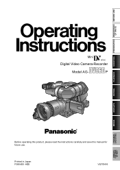 Panasonic AGDVC60 AGDVC60 User Guide