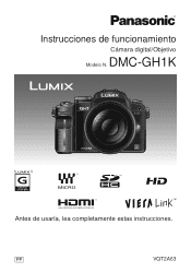 Panasonic DMC-GH1K Digital Still Camera - Spanish