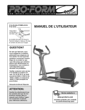 ProForm 485 E Elliptical French Manual