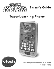 Vtech PJ Masks Super Learning Phone User Manual
