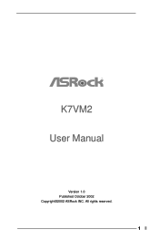 ASRock K7VM2 User Manual