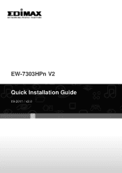 Edimax EW-7303HPn Quick Install Guide