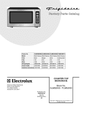 Electrolux PLMB209DC Parts Catalog