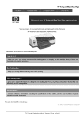 HP Designjet A3/B HP Designjet 10ps, 20ps, 50ps Printer - Users Guide