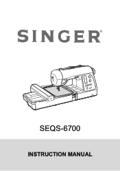 Singer SEQS-6700 FUTURA QUARTET Instruction Manual