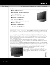 Sony KDL-32S2010 Marketing Specifications