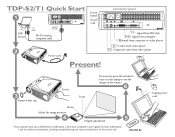 Toshiba TDP-T1 Quick Start Guide