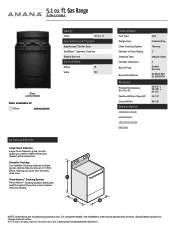 Amana AGR4230BAW Specification Sheet