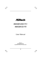 ASRock 960GM-S3 FX User Manual