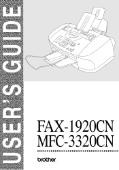 Brother International FAX-1920CN Users Guide