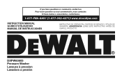 Dewalt DXPW60605 Instruction Manual