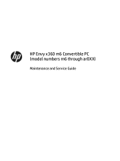 HP ENVY m6-ar000 Maintenance and Service Guide