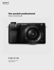 Sony NEX-6 Product Brochure and Specifications