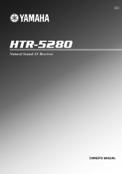 Yamaha HTR-5280 Owner's Manual