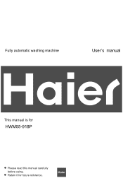 Haier HWM55-918P User Manual