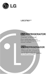LG LSC27921ST Owner's Manual (English)