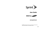 Samsung SPH-M320 User Manual (user Manual) (ver.f12) (English)