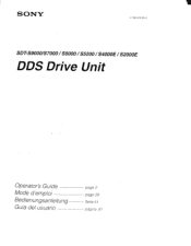 Sony SDT-S9000 Primary User Manual