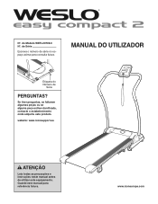 Weslo Easy Compact 2 Treadmill Portuguese Manual