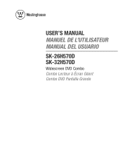 Westinghouse SK-26H570D User Manual