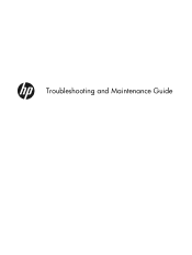 HP Pavilion TouchSmart 20-f200 Troubleshooting and Maintenance Guide