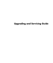 HP Pavilion a800 Upgrading and Servicing Guide
