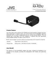 JVC GY-HD250U KA-R25U Product Information Manual